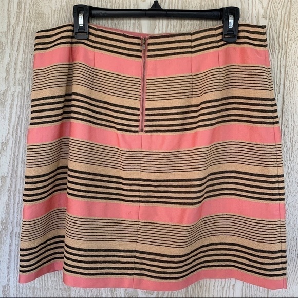 𝅺ANN TAYLOR LOFT Linen Blend Striped Skirt - Picture 6 of 7